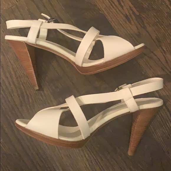 NWOT White Bally sandals size 9.5 - Picture 1 of 4